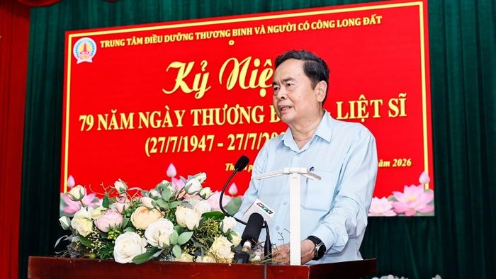 Chủ tịch Quốc hội Trần Thanh Mẫn phát biểu. (Ảnh: Doãn Tấn/TTXVN)
