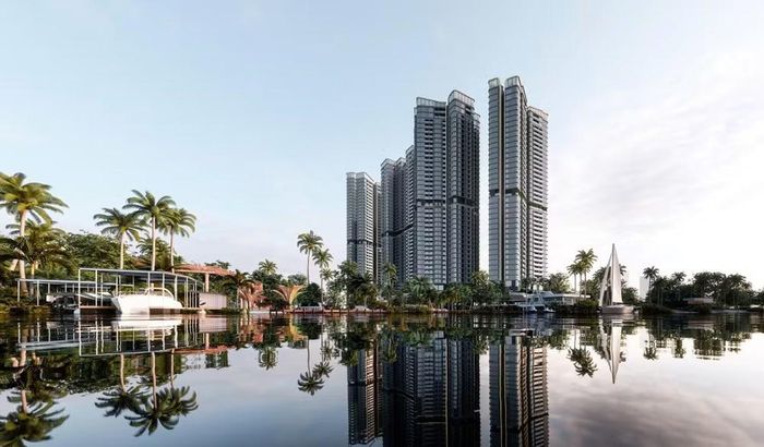 Phối cảnh một dự án chung cư thương mại.
