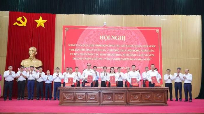 Kiểm toán nhà nước ký Quy chế phối hợp tỉnh Ninh Bình.