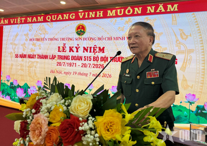 Thiếu tướng Hoàng Anh Tuấn phát biểu.