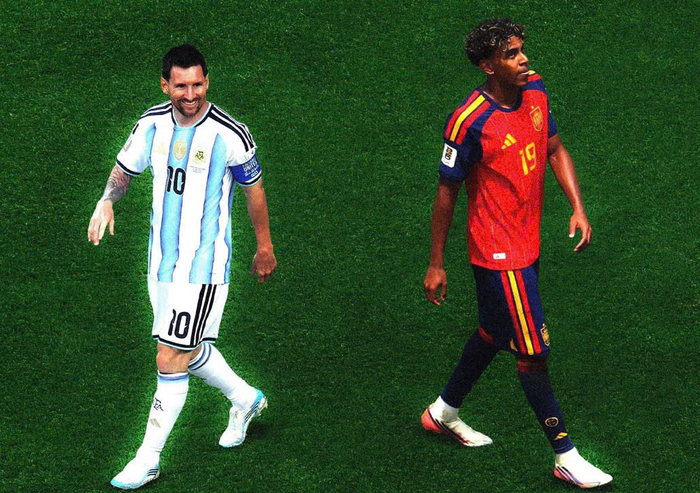 Messi và Yamal sẽ chạm trán nhau ở trận chung kết World Cup. Ảnh: SPORT