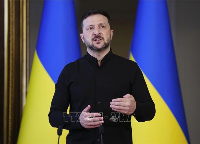 Tổng thống Ukraine Volodymyr Zelensky.
