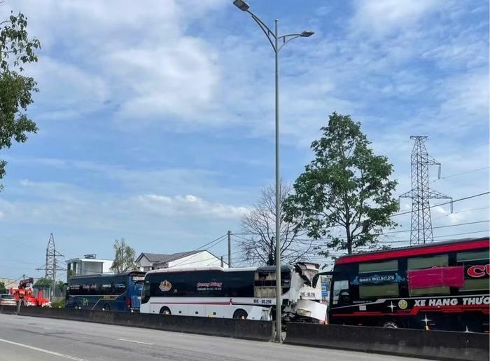 Hiện trường vụ tai nạn.