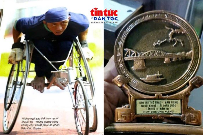 Ông Diệp Đức Quyền là một trong những vận động viên tiêu biểu của thế hệ đầu tiên tham gia phong trào thể thao người khuyết tật TP Hồ Chí Minh.