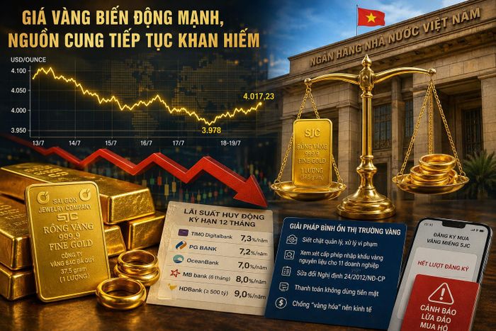 Thị trường vàng tuần 13 -19/7. Ảnh minh họa