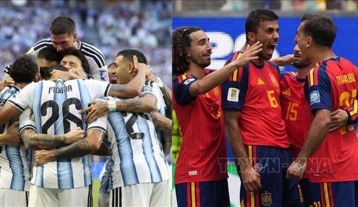 Nhà vô địch Euro gặp nhà vô địch Copa America trong một trận chung kết World Cup. Ảnh: THX/TTXVN