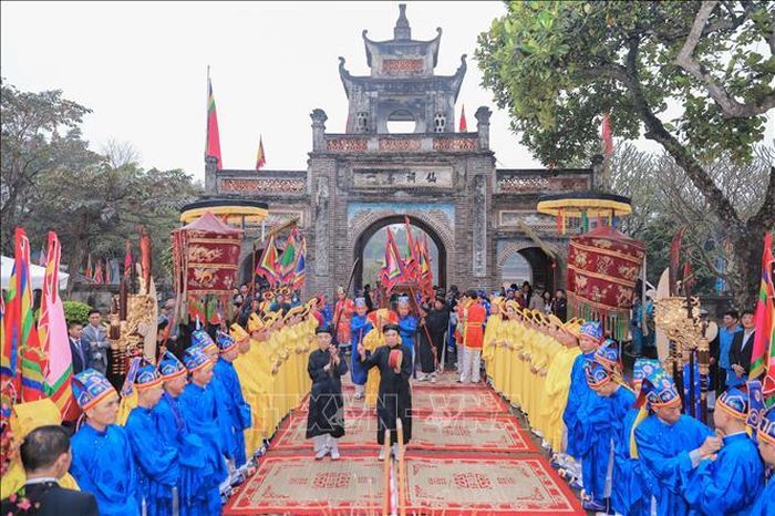 Nghi thức tế lễ tại Lễ hội Cổ Loa 2026. Ảnh: Phan Phương/TTXVN