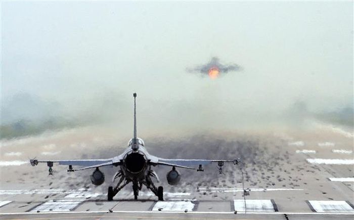 Máy bay chiến đấu F-16 của Không lực Mỹ. Ảnh tư liệu: Yonhap/TTXVN phát