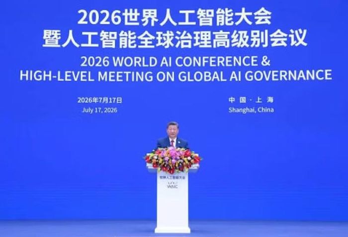 Chủ tịch Tập Cận Bình lần đầu tiên tham dự và phát biểu tại WAIC 2026. Ảnh: Chinadaily.