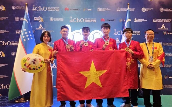 Đội tuyển quốc gia Việt Nam giành 4 Huy chương Vàng tại Kỳ thi Olympic Hóa học quốc tế lần thứ 58 (IChO 2026)