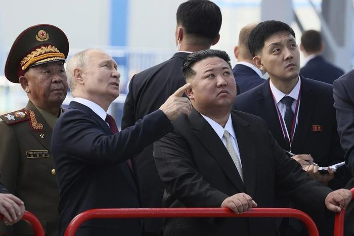 Triều Tiên và Nga đã không ngừng thúc đẩy quan hệ kể từ khi ông Kim Jong-un và Tổng thống Nga Vladimir Putin ký Hiệp ước Đối tác Chiến lược Toàn diện vào tháng 6/2024. Ảnh: AP.