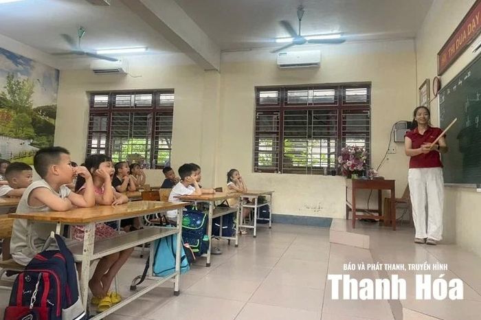 Lớp tiền tiểu học tại Trường Tiểu học, THCS và THPT Đông Bắc Ga.