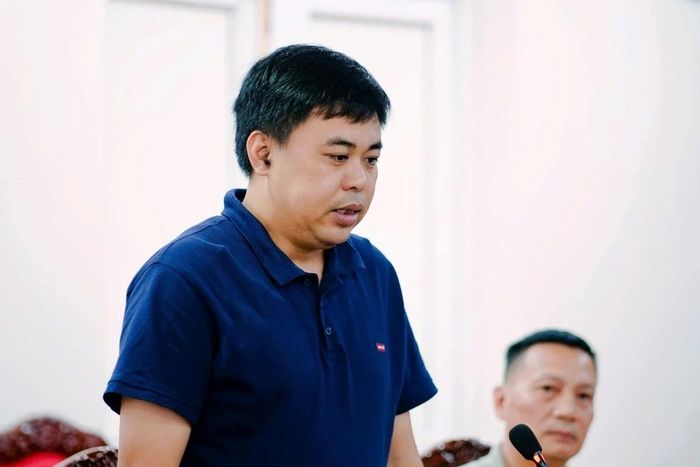 Đại diện Công ty TNHH MTV Bóng đá Đông Á Thanh Hóa báo cáo về tình hình tài chính và khả năng duy trì hoạt động của CLB bóng đá Đông Á Thanh Hóa.