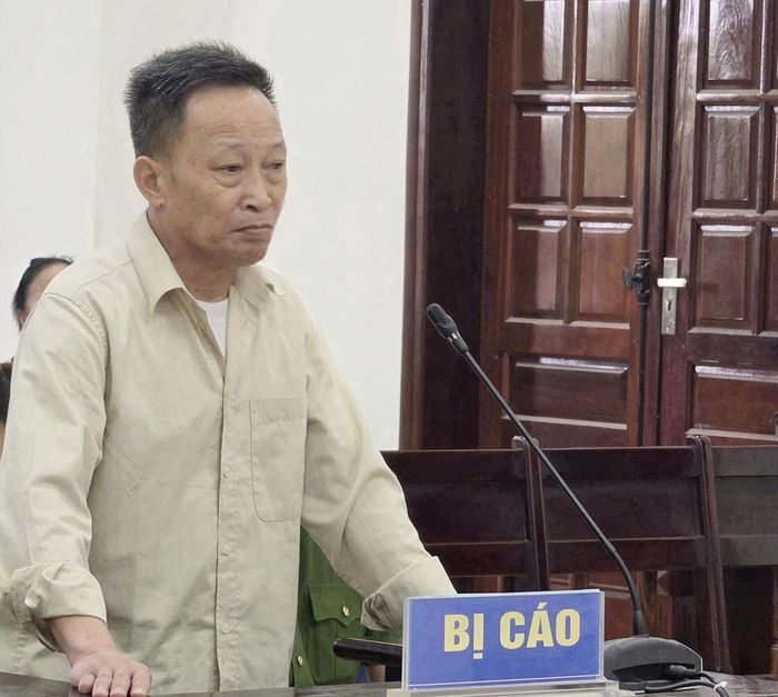Bị cáo Trần Văn Đông tại tòa.
