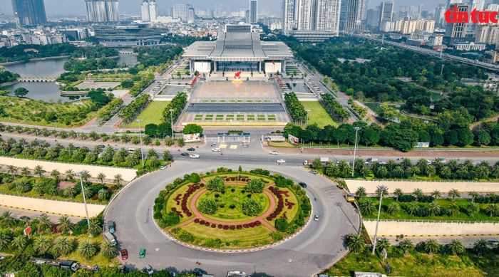 Toàn cảnh trung tâm Hội nghị Quốc gia. Ảnh: Báo Tin Tức