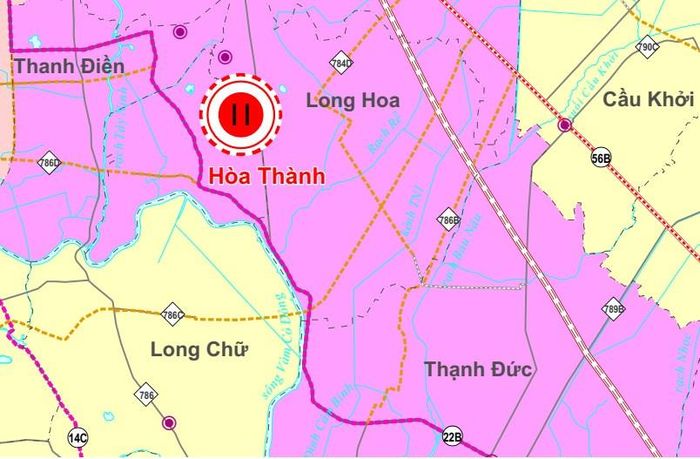 Quy hoạch đô thị Hòa Thành mở rộng không gian về phía xã Thạnh Đức, kết nối hành lang kinh tế vùng.