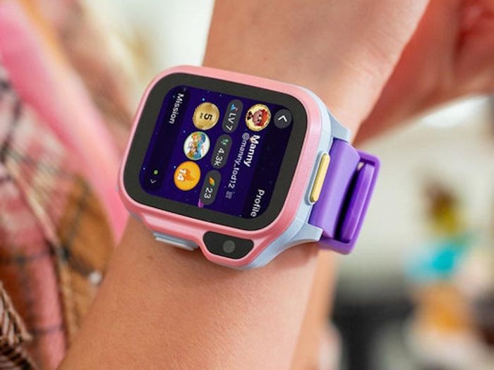 The myFirst Fone S4 smartwatch comes with a gamified activity tracker to help kids stay healthy.