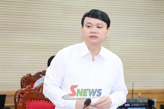 Đồng chí Đặng Ngọc Hậu phát biểu tại Phiên họp.