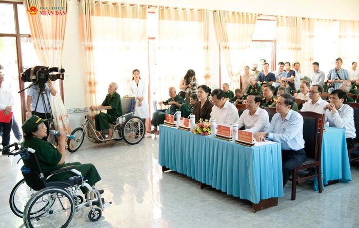 Đại diện thương bệnh binh phát biểu