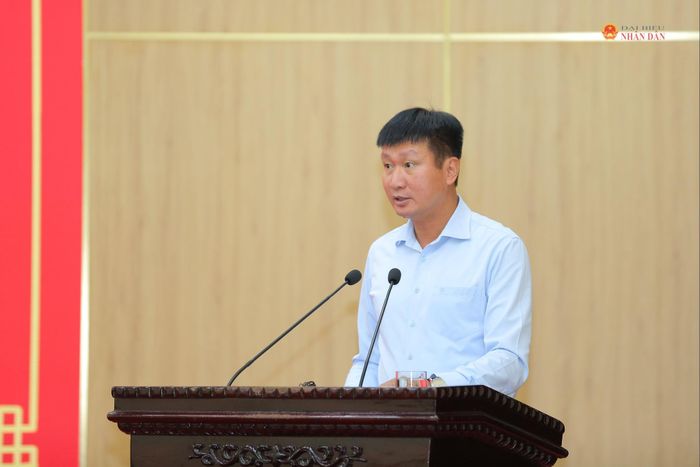 Bí thư Tỉnh ủy Ninh Bình Trần Huy Tuấn phát biểu chào mừng Hội nghị