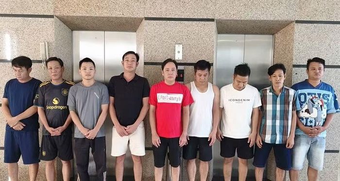 Đối tượng Vũ Văn Phương và các đối tượng khác trong chuyên án.