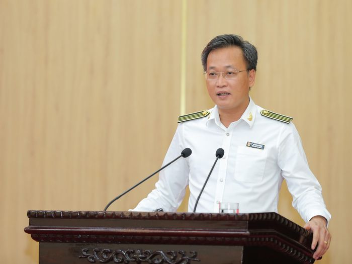 Tổng Kiểm toán nhà nước Nguyễn Hữu Nghĩa phát biểu tại Hội nghị. Ảnh: Diệu Thiện