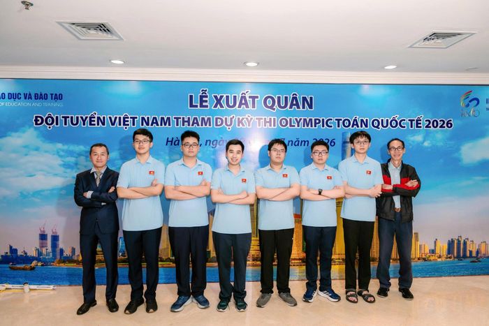 6/6 học sinh tham dự Kỳ thi Olympic Toán học quốc tế (IMO) năm 2026 đều giành huy chương. Ảnh: MOET