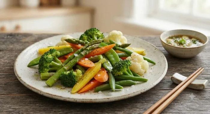 Rau củ luộc đúng sẽ giòn thơm, giữ được hương vị tươi ngon