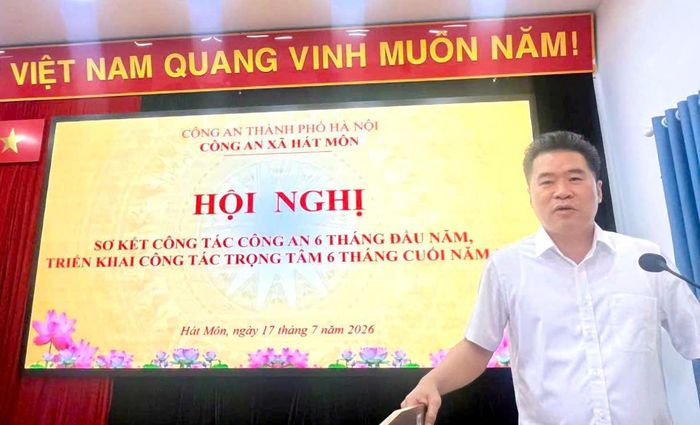 Đồng chí Lý Hoàng Kiên phát biểu