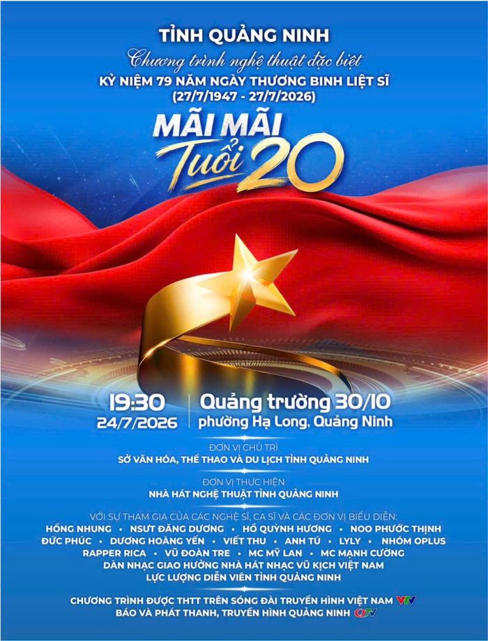 Chương trình sẽ được truyền hình trực tiếp trên sóng Đài Truyền hình Việt Nam (VTV) và Báo và Phát thanh, Truyền hình Quảng Ninh (QTV).