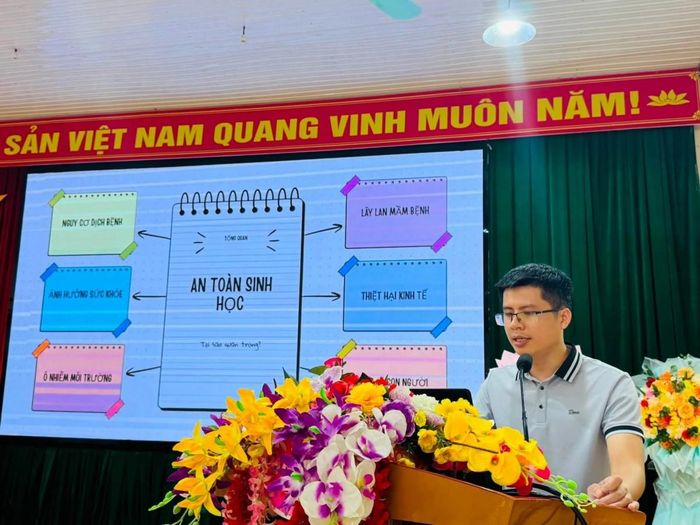 Hoạt động tập huấn giúp nông dân xã Hòa An tiếp cận tiến bộ khoa học kỹ thuật và từng bước chuyển đổi phương thức sản xuất.