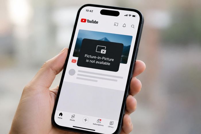 YouTube gặp lỗi Picture-in-Picture trên iPhone và Android. (Ảnh minh họa: AI)
