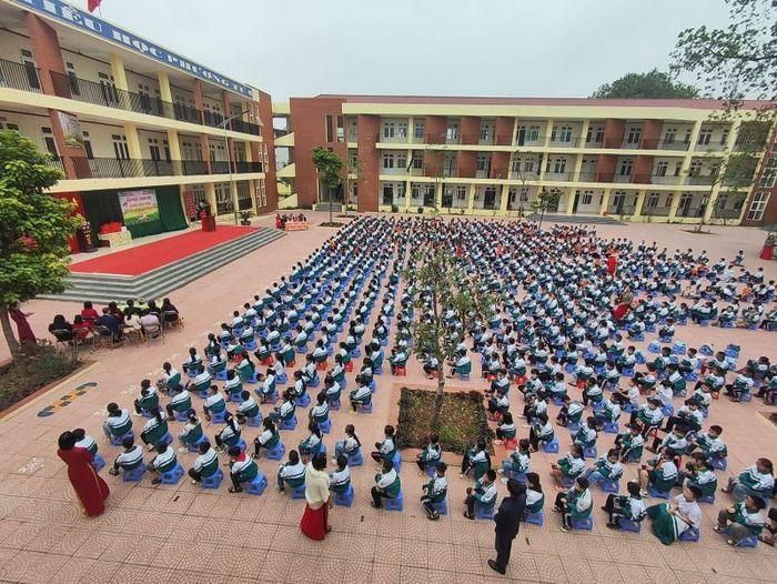 Trường Tiểu học Phương Tú, xã Ứng Hòa. Ảnh ST