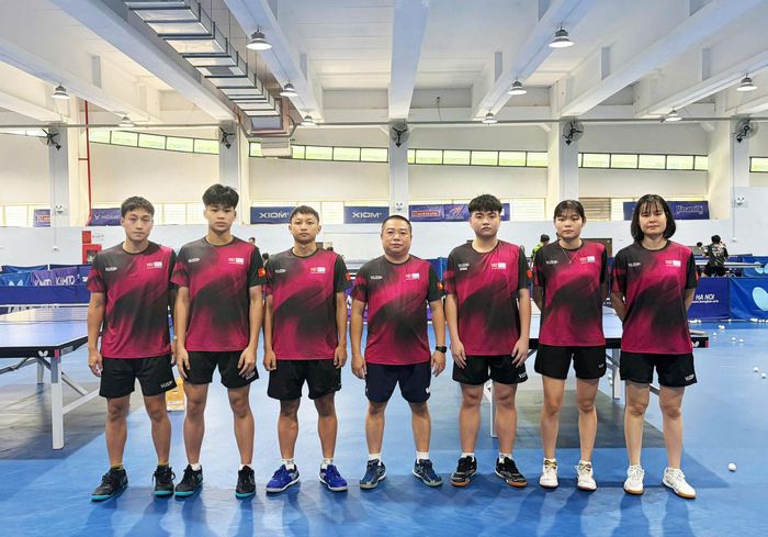 Đội bóng bàn Hà Nội tham dự Đại hội Thể thao toàn quốc lần thứ X năm 2026. Ảnh: Ngọc Hiếu.