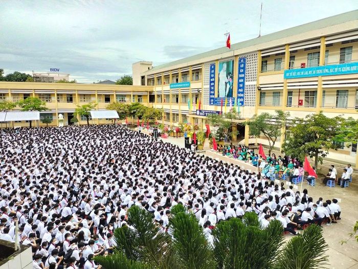 Trường THPT Hồ Thị Kỷ. (Ảnh: Fanpage nhà trường)
