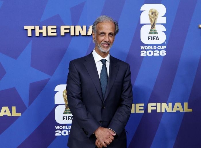 Chủ tịch Liên đoàn bóng đá Qatar, ông Sheikh Hamad bin Khalifa bin Ahmed Al Thani cũng là khách VIP của trận chung kết World Cup 2026. Ảnh: Reuters.