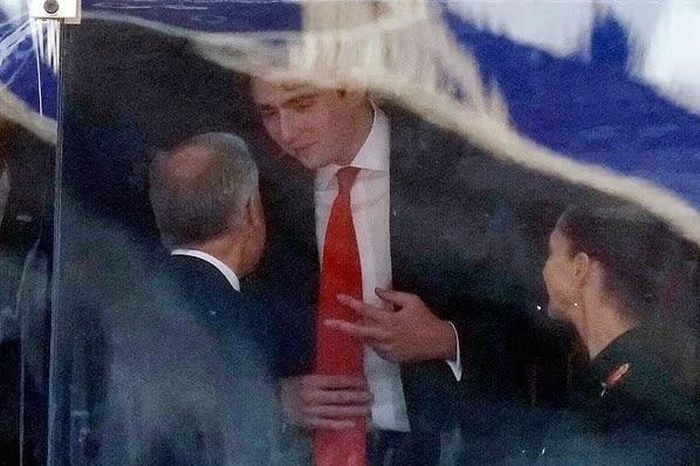 Barron Trump xuất hiện nổi bật tại trận chung kết World Cup 2026. Ảnh: Frank Gunn/The Canadian Press.