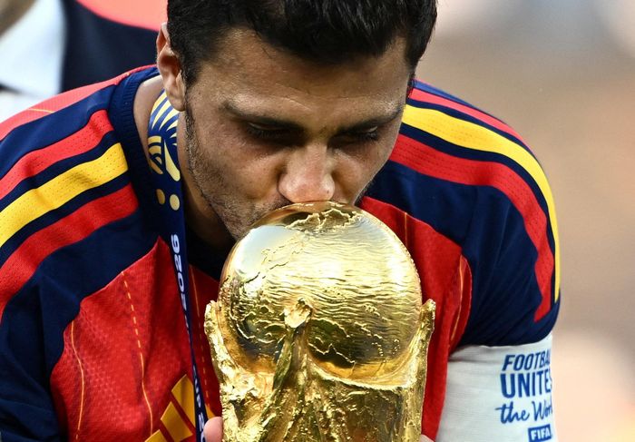 Rodri thắng giải Quả bóng vàng World Cup 2026. Ảnh: Reuters.
