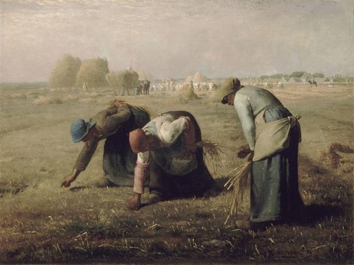Bức tranh Những người mót lúa được họa sĩ Jean-François Millet vẽ năm 1857. Ảnh: wikiart.