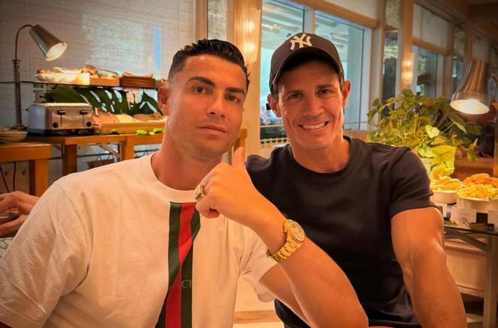 Edu Aguirre có mối quan hệ thân thiết với Ronaldo. Ảnh: Instagram.