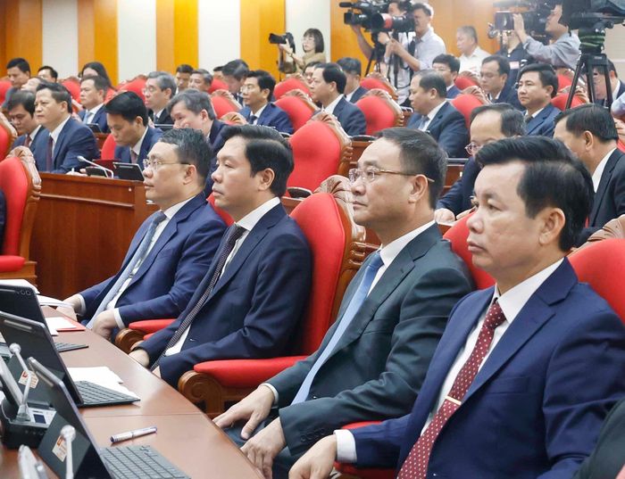 Các đại biểu tham dự Hội nghị lần thứ ba Ban Chấp hành Trung ương Đảng khóa XIV. Ảnh: Thống Nhất – TTXVN