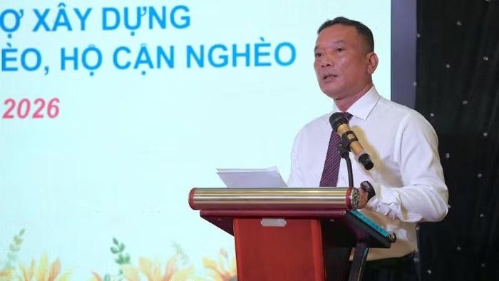 Đồng chí Y Giang Gry Niê Knơng, Phó Bí thư Tỉnh ủy, Chủ tịch Ủy ban Mặt trận Tổ quốc Việt Nam tỉnh Đắk Lắk phát biểu tại hội nghị. (Ảnh: CTV)