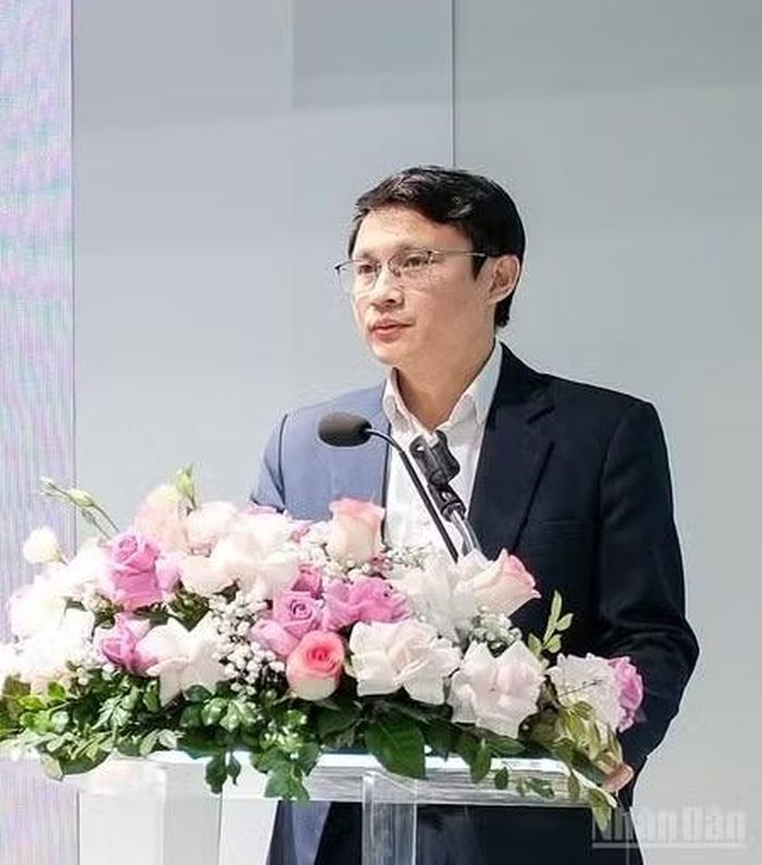 Phó Giám đốc Trung tâm Đổi mới sáng tạo Quốc gia Võ Xuân Hoài. (Ảnh: HNV)