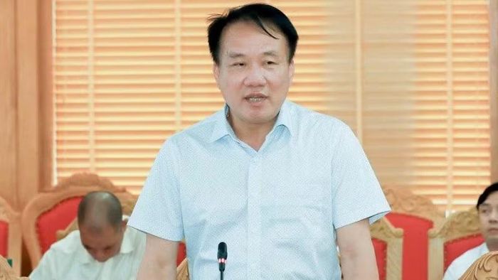 Tiến sĩ Đặng Hoài An-Giám đốc Trung tâm Đào tạo vận động viên (Trường đại học Thể dục thể thao Bắc Ninh) tham luận chủ đề "Đổi mới đào tạo nguồn nhân lực thể dục thể thao".