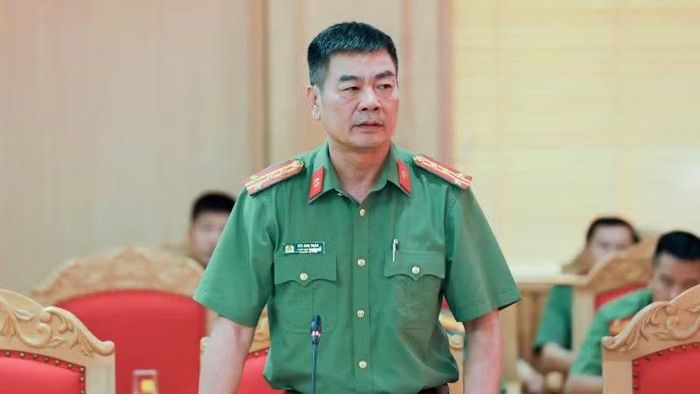 Đại tá Bùi Anh Tuấn-Phó Cục trưởng Truyền thông Công an nhân dân (Bộ Công an) tham luận chủ đề: Tác động của truyền thông, mạng xã hội đến hình ảnh, thương hiệu của vận động viên công an nhân dân trong thời đại số".