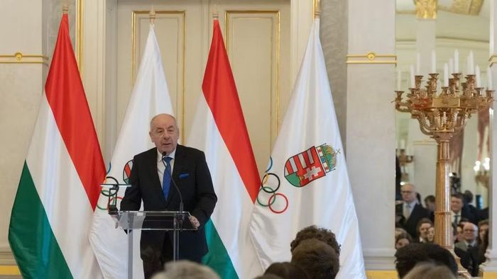 Tổng thống Hungary Tamas Sulyok phát biểu tại một sự kiện ở Budapest. Ảnh: THX/TTXVN phát