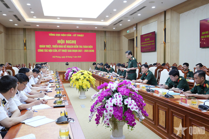 Thiếu tướng Đỗ Anh Tuấn, Phó chủ nhiệm Tổng cục Hậu cần - Kỹ thuật quán triệt, triển khai kế hoạch kiểm tra.