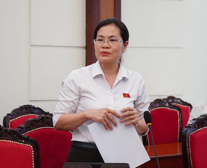Giám đốc Sở Tư pháp TPHCM Nguyễn Thị Hồng Hạnh thông tin tại hội thảo. Ảnh: PHƯƠNG UYÊN