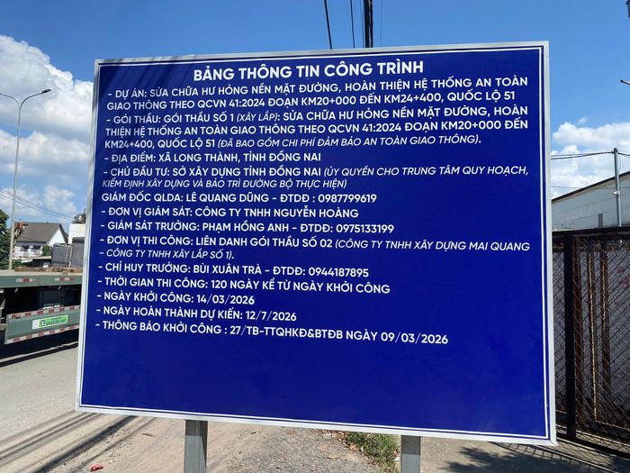 Thông tin công bố dự án