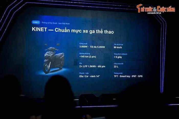 Động cơ cho Kinet khả năng tăng tốc từ 0 lên 50 km/h trong chưa đầy 6 giây và tốc độ tối đa 90 km/h - mức hiệu năng thuộc nhóm dẫn đầu phân khúc xe máy điện. Khi lắp hai pin LFP 1,5 kWh, Kinet có thể di chuyển quãng đường tối đa 145 km sau mỗi lần sạc đầy (điều kiện tiêu chuẩn).